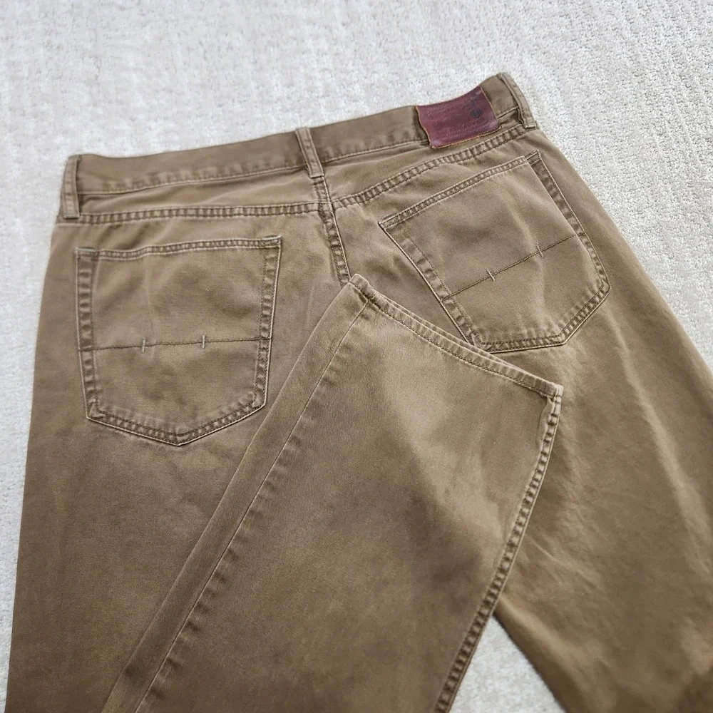 Polo‎ Ralph Lauren Jeans Men 34x32 Green Denim 650 Straight Leg Classic